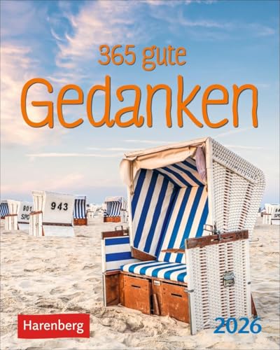 365 gute Gedanken Mini-Geschenkkalender 2026: Tisch-Tageskalender für einen lieben Menschen. Jeden Tag ein positiver Gedanke oder schönes Zitat mit ... Aufstellen (Mini-Geschenkkalender Harenberg) von Harenberg