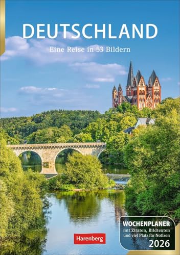 Deutschland Wochenplaner 2026 - Eine Reise in 53 Bildern: Landschafts-Wandkalender zum Eintragen mit 53 atemberaubenden Fotografien der schönsten ... 2026 Wand (Wochenplaner Harenberg) von Harenberg