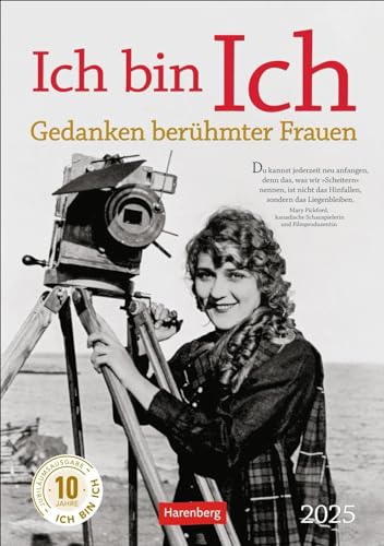 Ich bin Ich Wochen-Kulturkalender 2025 - Gedanken berühmter Frauen: Große Frauen der Zeitgeschichte in einem Wochenkalender zum Aufhängen. Kalender ... berühmter Frauen (Wochenplaner Harenberg)