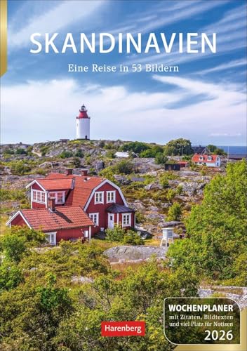 Skandinavien Wochenplaner 2026 - Eine Reise in 53 Bildern: Praktischer Foto-Kalender mit traumhaften Aufnahmen und Platz für Organisatorisches. ... Wochenkalendarium (Wochenplaner Harenberg) von Harenberg