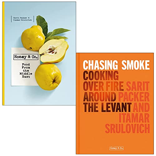 Honey & Co Food from the Middle East & Chasing Smoke Cooking over Fire Around the Levant By Itamar Srulovich, Sarit Packer 2 Books Collection Set