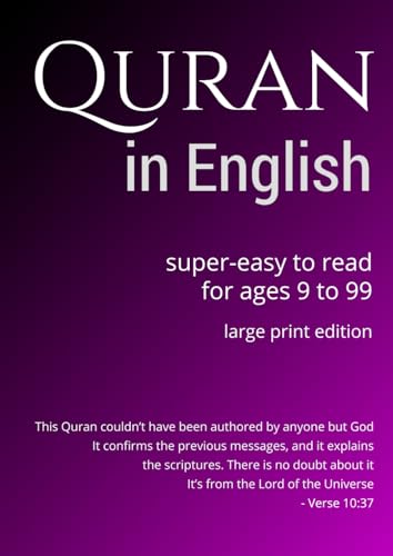 Quran in English large print edition: Super Easy to Read. For Age 9 to 99 von ClearQuran
