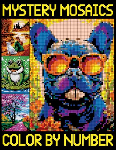 Mystery Mosaics Color by Number: A Fun Pixel Art Coloring Book with Hidden Pictures for Beginners von Independently published