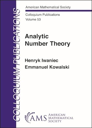 Analytic Number Theory (American Mathematical Society: Colloquium Publications, 53)