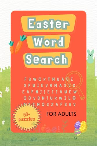 2025 Easter Word Search Puzzles For Adults, Anti Eye Strain, Stress Relief & Improve Memory: The Perfect Word Search Collection for Adults & Seniors - Easter and World Theme von Independently published