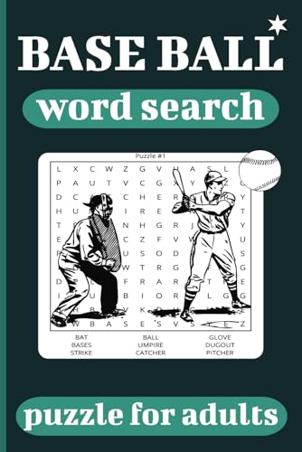 Baseball Word Search: 55+ Challenging Puzzles | 110 Pages of Large Print Fun for Baseball Fans von Independently published