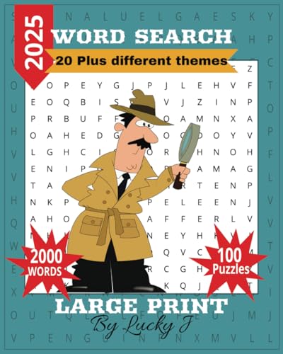 WORD SEARCH PUZZLE BOOK.: 8X10 inches paper size ,100 Puzzles, Multiple themes, brain exercise, Solutions at the back. von Independently published