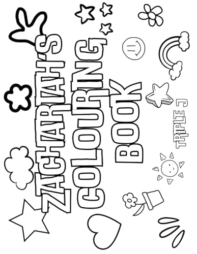 Zachariah Colouring Book: Personalised with Your Name on Every Page Zachariah Colouring Book: Personalised with Your Name on Every Page von Independently published