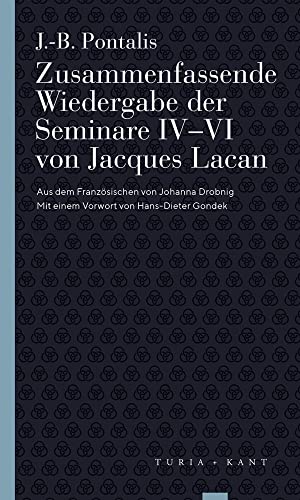 Zusammenfassende Wiedergabe der Seminare IV–VI von Jacques Lacan: Vorwort von Hans-Dieter Gondek (Turia Reprint)