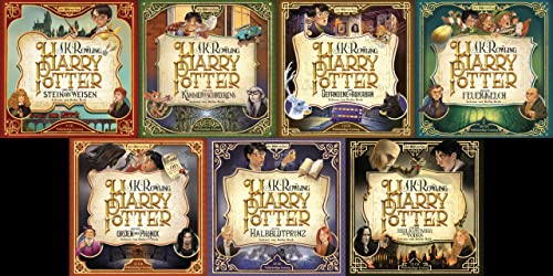 Die komplette Harry Potter-Reihe als Hörbuch + 1 original Harry Potter Button Badge Pack