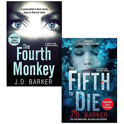 J.D. Barker Collection 2 Books Set (The Fourth Monkey, The Fifth to Die)