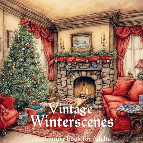 Vintage Winterscenes: A colouring book for adults von Mijnbestseller.nl