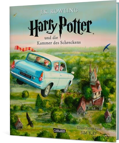 Harry Potter und die Kammer des Schreckens (Schmuckausgabe Harry Potter 2): Vierfarbig illustrierte Ausgabe mit großformatigen Bildern und Lesebändchen – der Kinderbuch-Klassiker zum Vorlesen von Carlsen