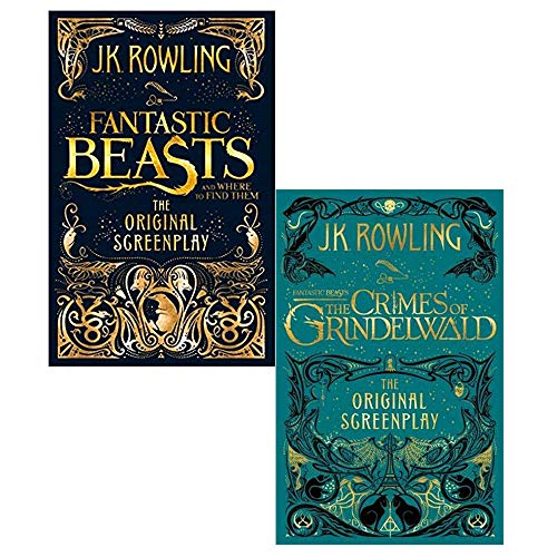 The Fantastic Beasts: The Original Screenplay Series 2 Books Collection Set By JK Rowling (Fantastic Beasts and Where to Find Them , Fantastic Beasts: The Crimes of Grindelwald )