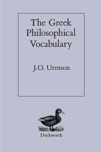 The Greek Philosophical Vocabulary von Bristol Classical Press