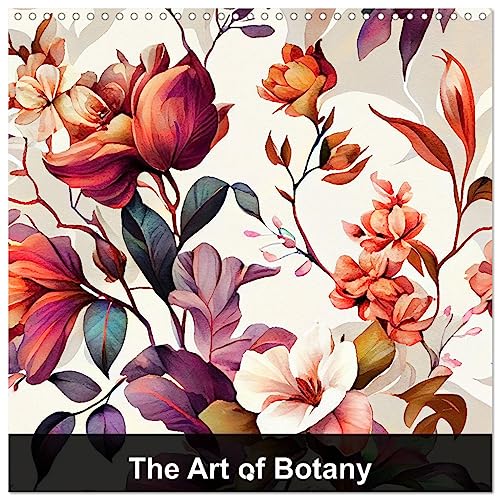The Art of Botany (Wandkalender 2024 30x30 cm 30x60 cm geöffnet) CALVENDO Broschürenkalender mit Monatskalendarium zum Eintragen von CALVENDO