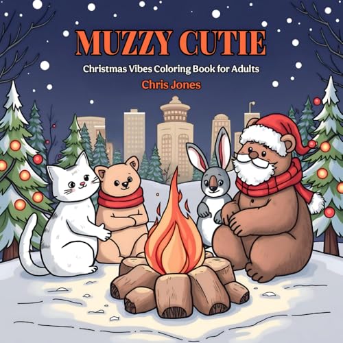 Muzzy Cutie: Christmas Coloring Book for Adults & Teens , Bold and Easy Designs ( Muzzy Coloring ) von Independently published