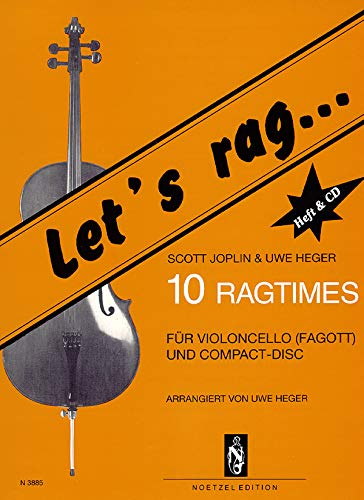JOPLIN - Let´s Rag (10 Ragtimes) para Violoncello (Fagot) (Inc.CD) (Heger)