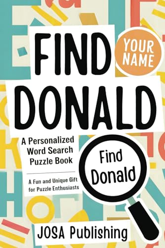 Find Your Name: Donald: A Personalized Word Search Puzzle Book: The Perfect Gift for a Unique and Memorable Challenge Find Your Name: Donald: A Personalized Word Search Puzzle Book: The Perfect Gift for a Unique and Memorable Challenge von Independently published