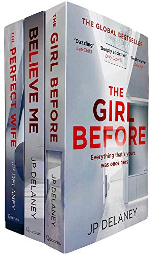 JP Delaney 3 Books Collection Set (The Girl Before, Believe Me & The Perfect Wife)