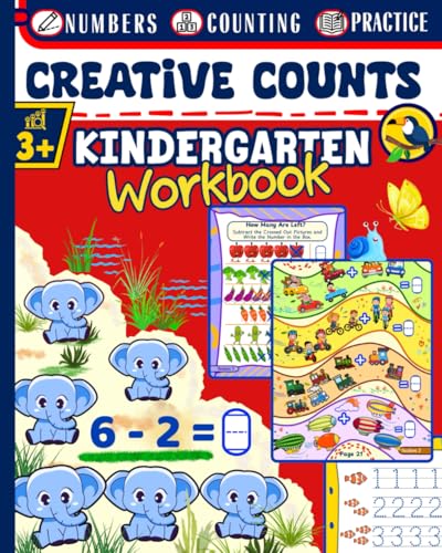 Creative COUNTS: KINDERGARTEN Workbook (SMALL SCHOLARS Series - Kindergarten Activity Books (Four- Book Series, Ages 3 to 5)., Band 4) von Independently published