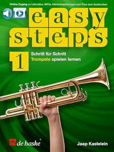 Easy Steps 1 Trompete (DE). Schritt für Schritt Trompete spielen lernen. Book/Media-Online