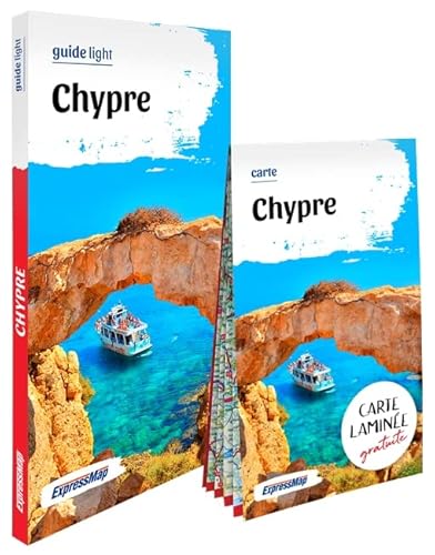 Chypre (guide light): Avec 1 carte laminée 1/210 000
