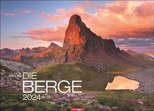 Die Berge Kalender 2024. Fotograf Jack Brauer setzt in diesem Wandkalender 2024 im Großformat Bergmassive der Welt meisterhaft in Szene. Hochwertiger Posterkalender. von Weingarten
