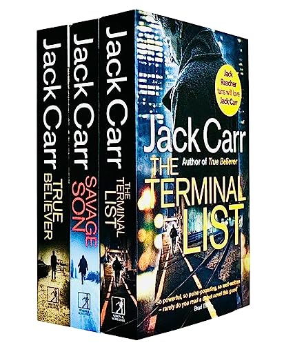 Jack Carr James Reece Series 3 books Collection Set(Savage Son,True Believer,The Terminal List)