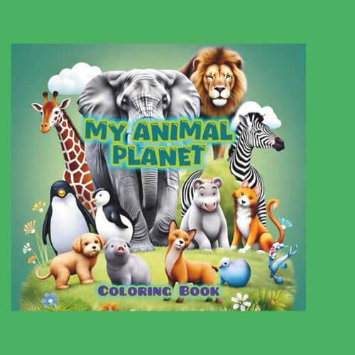 My Animal Planet: A simple coloring book for kids teens and adults with animals von Independently published