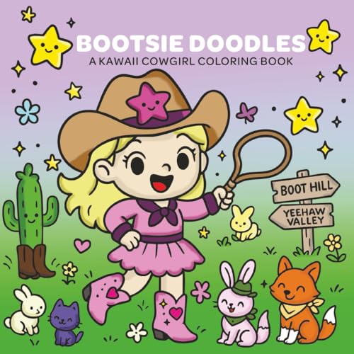 Bootsie Doodles: A Kawaii Cowgirl Coloring Book von Independently published