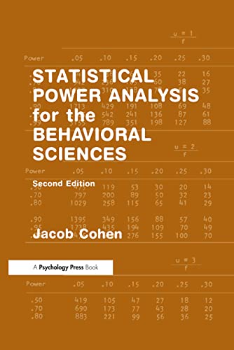 Statistical Power Analysis for the Behavioral Sciences von Routledge