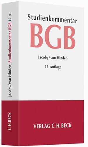 Bürgerliches Gesetzbuch: Studienkommentar