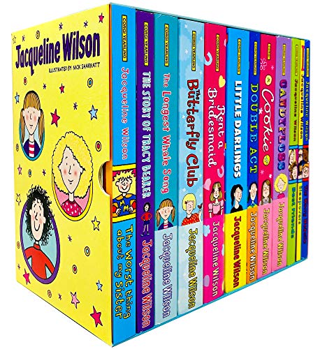 Jacqueline Wilson 12 Books Collection Box Set (Tracy Beaker, Butterfly Club, Rent a Bridesmaid, Double Act, Cookie, Candyfloss, Best Friends, Sleepovers & MORE!)