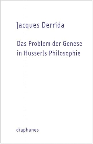 Das Problem der Genese in Husserls Philosophie (TransPositionen)