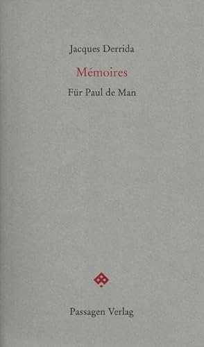 Mémoires: Für Paul de Man (Passagen Forum)