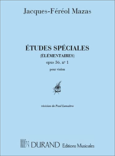 Etudes Op.36 Volume 1 (Etudes spéciales) - Vl solo