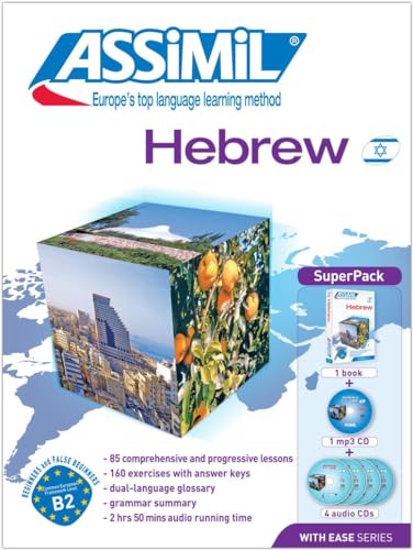 ASSiMiL Hebrew - Audio-Plus-Sprachkurs - Niveau A1-B2: Hebrew for English-speakers - Selbstlernkurs in englischer Sprache, Lehrbuch + 4 Audio-CDs + 1 MP3-CD (Senza sforzo)