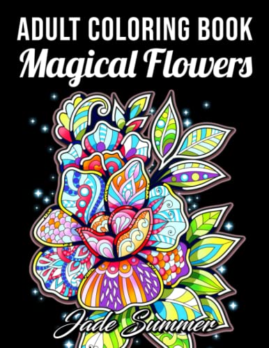 Adult Coloring Book: 50 Relaxing Flower Designs with Mandala Inspired Patterns for Stress Relief