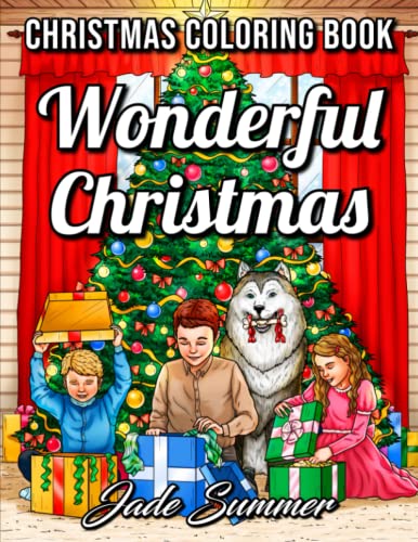 Wonderful Christmas: An Adult Coloring Book with Charming Christmas Scenes and Winter Holiday Fun (Christmas Coloring Books)