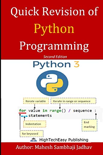 Quick revision of Python programming: Easy and Fast Based on Python3