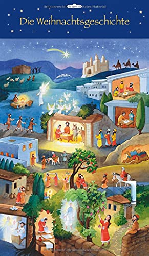 Die Weihnachtsgeschichte: Türchen-Adventskalender mit 24 Geschichten zum Vorlesen (Adventskalender mit Geschichten für Kinder: Ein Buch zum Vorlesen und Basteln)