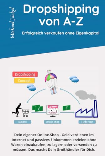 DropShipping von A-Z Erfolgreich verkaufen ohne Eigenkapital: Dein eigener Online-Shop - Geld verdienen im Internet ohne Waren einzukaufen, zu lagern oder versenden zu müssen von Independently published