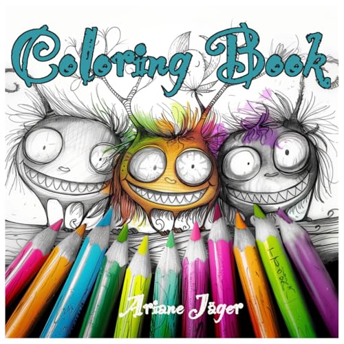 Coloring Book XXL mit über 100 Ausmalbildern für kleine und große Kinder mit lustigen Monstern zum liebhaben von Independently published