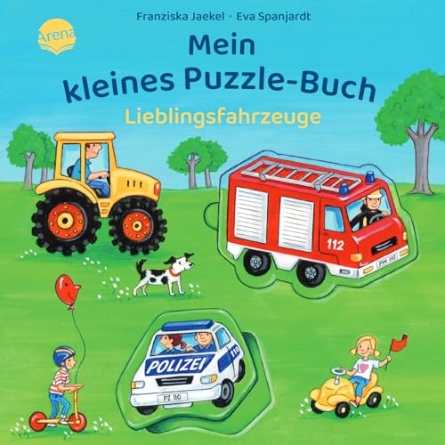 Mein kleines Puzzle-Buch. Lieblingsfahrzeuge: Pappbilderbuch mit drei großen Puzzleteilen