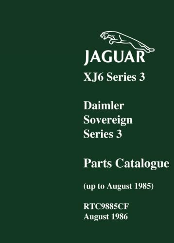 Jaguar XJ6 Series 3 Daimler Sovereign Series 3 (up to August 1985) Parts Catalogue: RTC9885Cf.