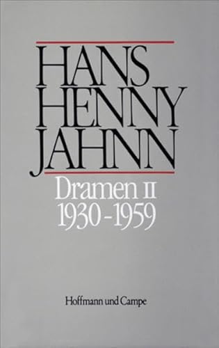 Dramen, 2 Bde., Bd.2, 1930-1959 (Werke in Einzelbänden. Hamburger Ausgabe)