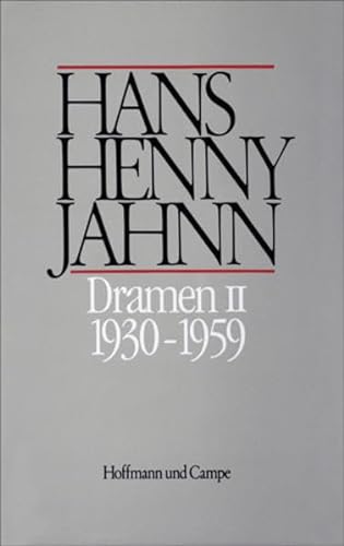 Dramen, 2 Bde., Bd.2, 1930-1959 (Werke in Einzelbänden. Hamburger Ausgabe)