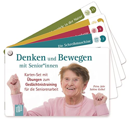 Denken und Bewegen mit Senioren und Seniorinnen: Karten-Set mit Übungen zum Gedächtnistraining für die Seniorenarbeit von Verlag An Der Ruhr
