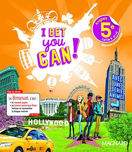 I Bet You Can! Anglais 5e (2018) - Manuel élève: Bimanuel Magnard : le manuel papier + la licence numérique Elève incluse. von MAGNARD